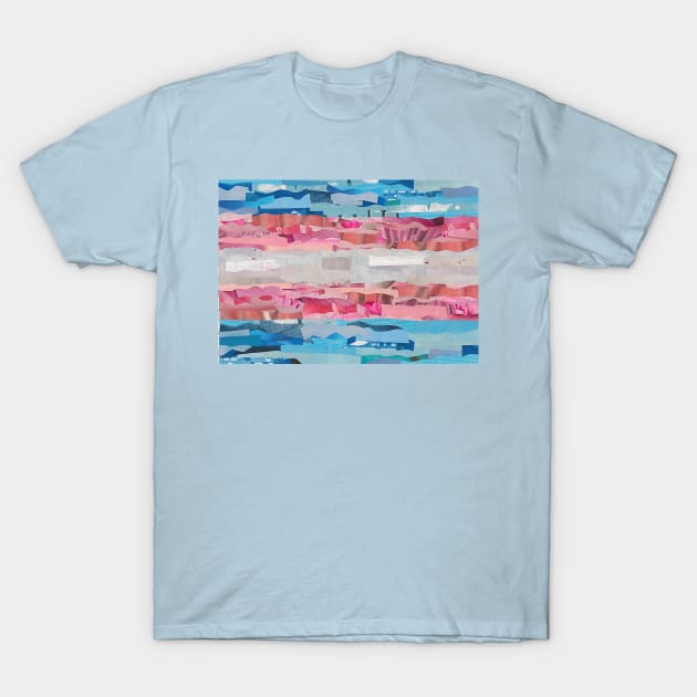 Trans Pride Flag Collage T-Shirt by cajunhusker